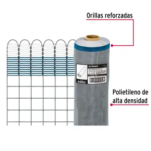 Fiero Rollo de 30 m x 1.5 m de malla mosquitera plástica gris