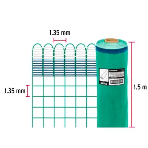 Fiero Rollo de 30 m x 1.5 m de malla mosquitera plástica verde