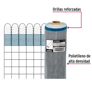 Fiero Rollo de 30 m x 1.7 m de malla mosquitera plástica gris