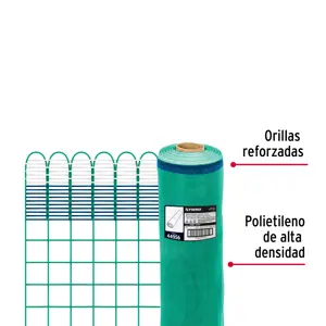 Fiero Rollo de 30 m x 1.7 m de malla mosquitera plástica verde