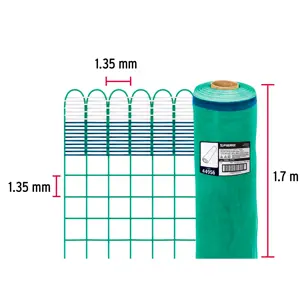 Fiero Rollo de 30 m x 1.7 m de malla mosquitera plástica verde