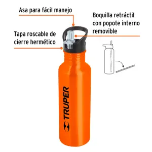 Termo de acero inoxidable, 700 ml, TRUPER