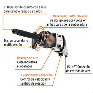 Llave de impacto neumática 1