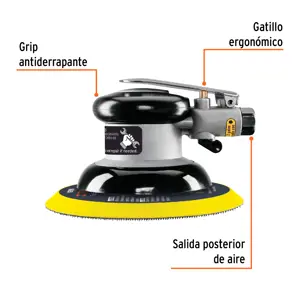 Lijadora orbital neumática industrial 6