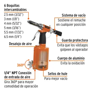 Remachadora neumática 1/4