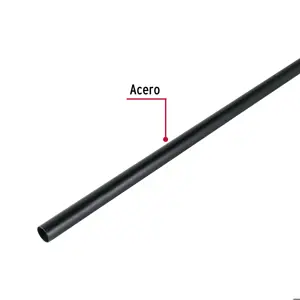 Tubo redondo de 3.0 m negro para closet, Hermex