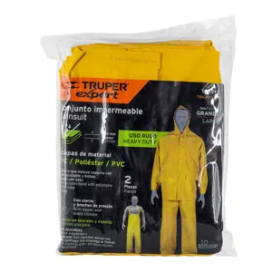 Conjunto impermeable triple capa, talla G, Truper Expert