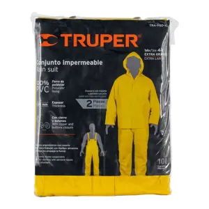 Conjunto impermeable doble capa, talla XG, Truper