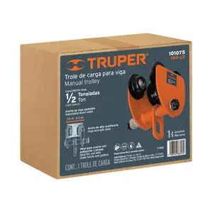 Truper Trole de carga 1/2 ton para vigas IPS e IPR, ajustable