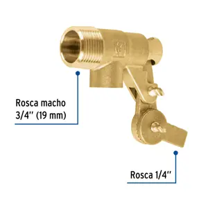 Válvula de flotador de latón 3/4