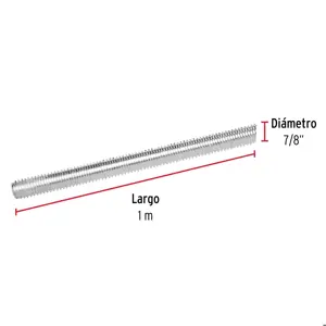 Varilla roscada de 1 m x 7/8