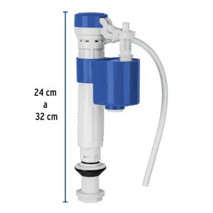 Foset Válvula de llenado, ajustable, de plástico para tanque bajo
