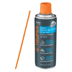 101974 / WT-300GL Grasa blanca de litio en aerosol 295 ml, Truper