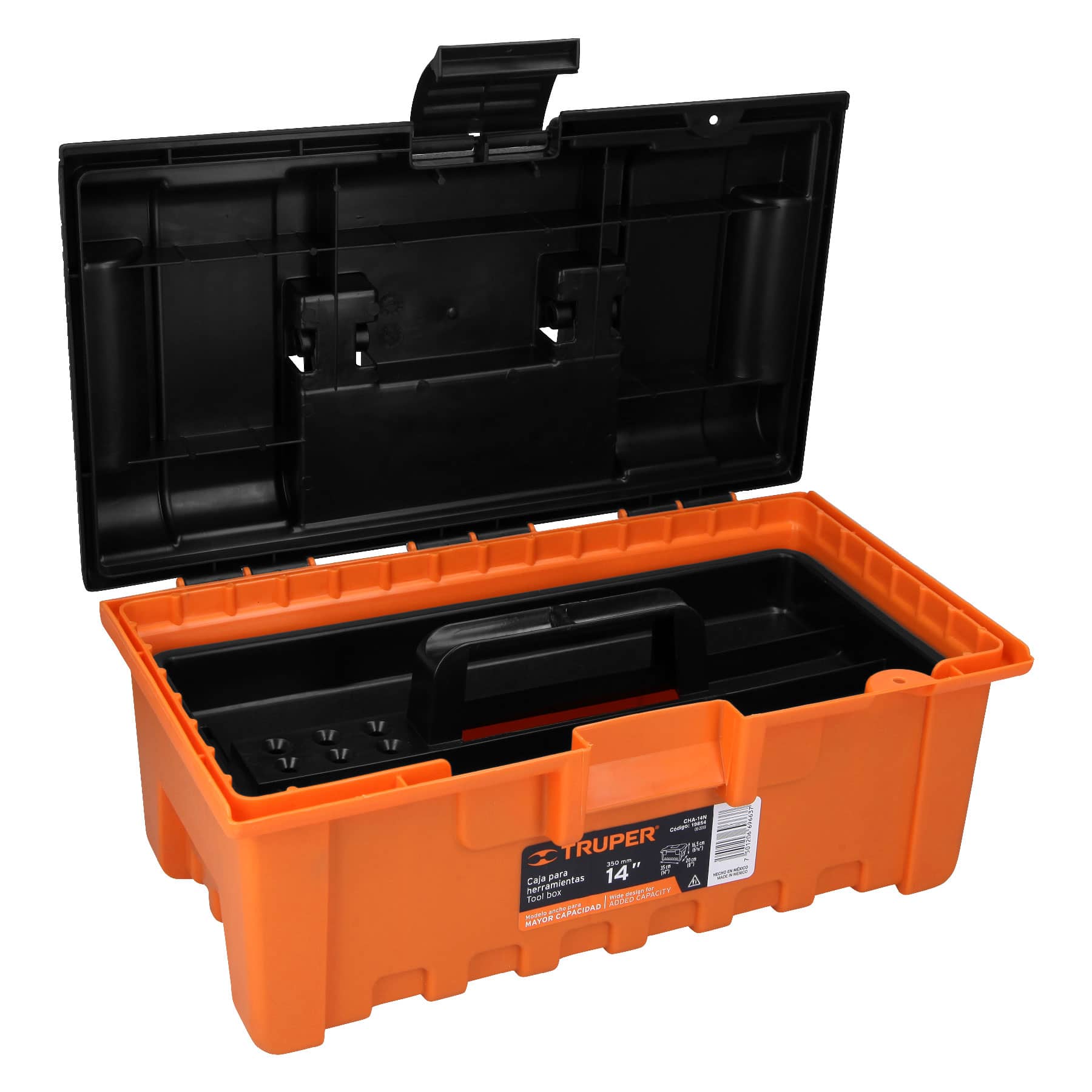 Portable Plastic Tool Boxes Set,12-Inch Small Tool Box with Removable Tray  & 15- 705353810374