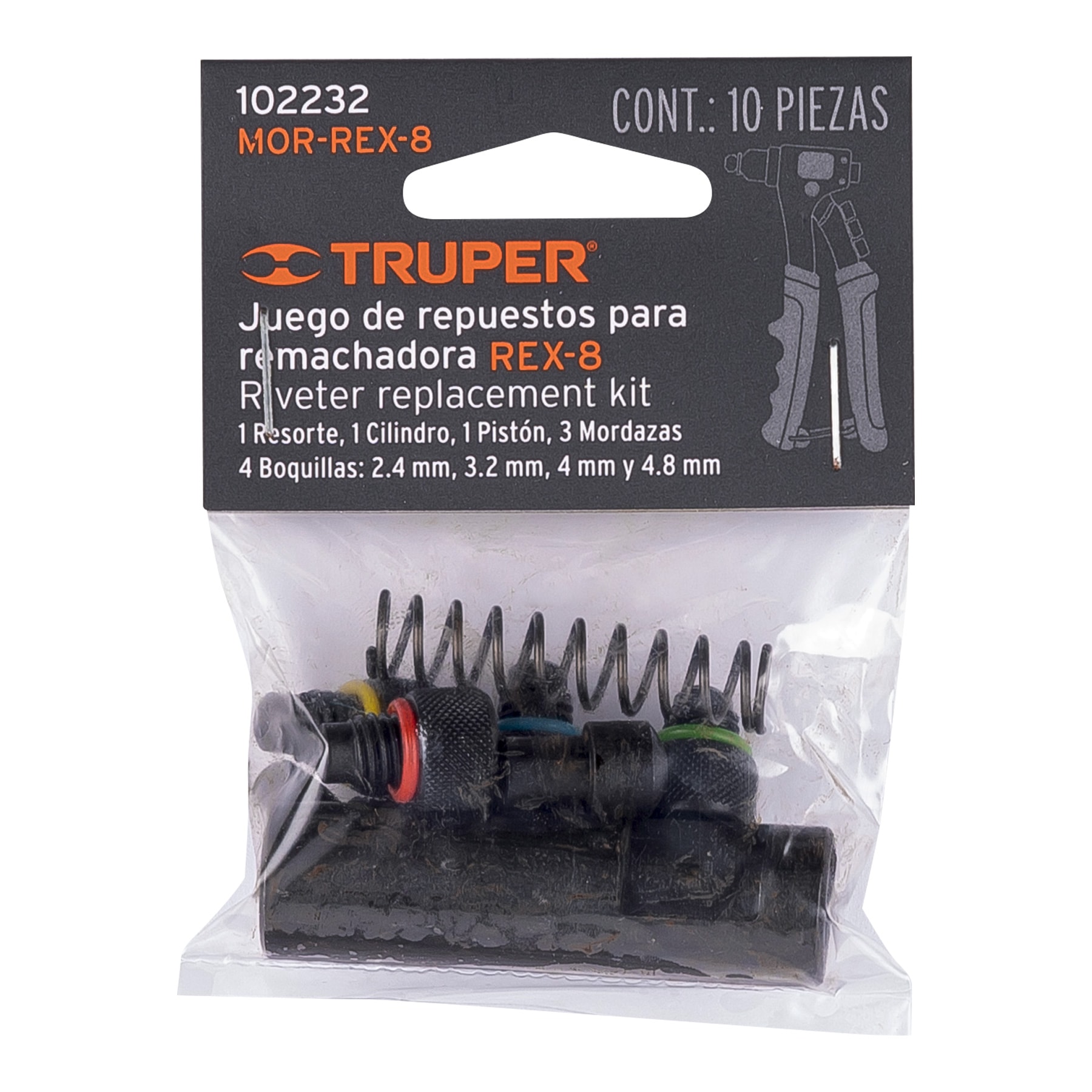 Mor Rex Truper Kit De Refacciones Y Mordazas Para