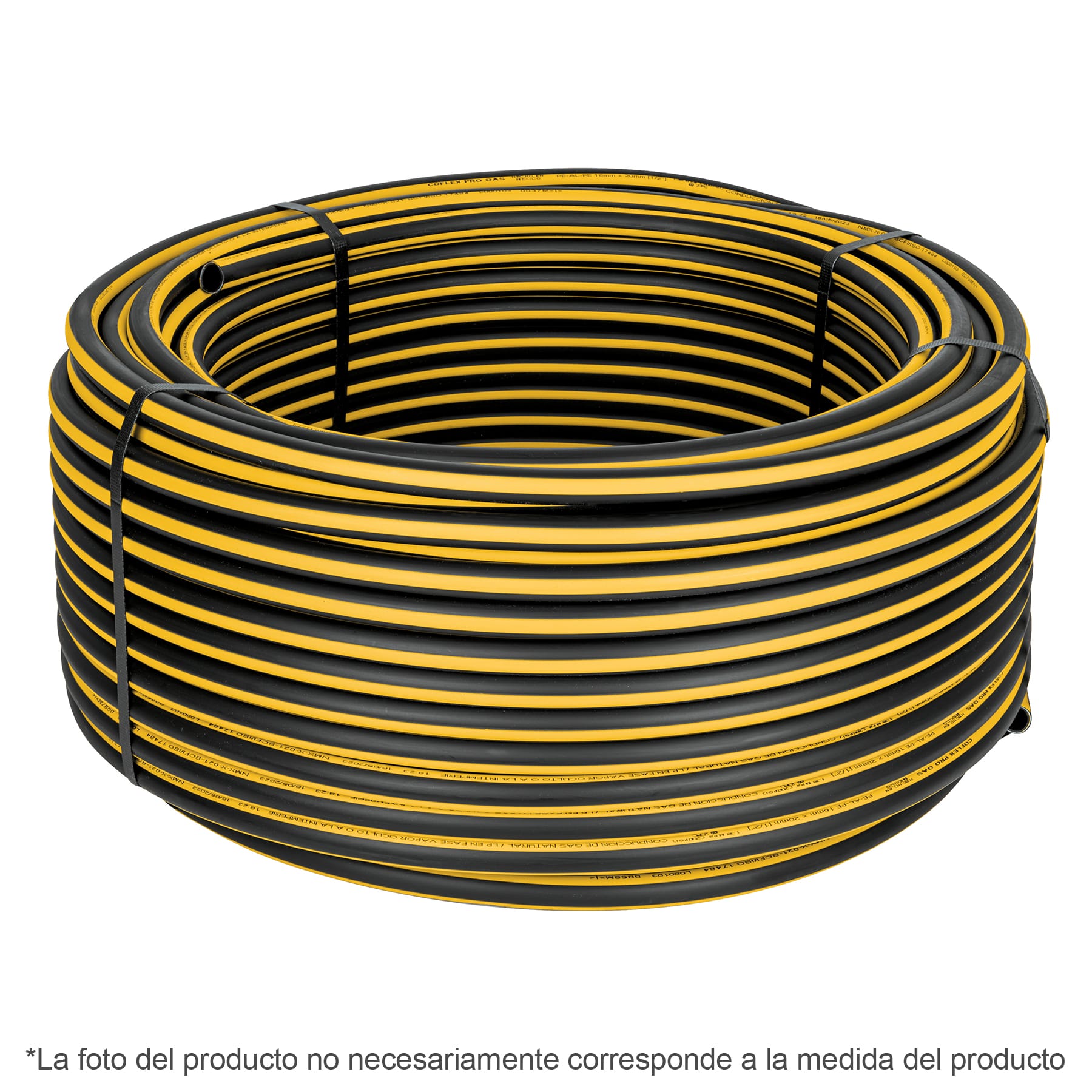 45704 / PPG-38100 TRUPER Foset Metro de manguera para gas, 3/8' PE-AL ...