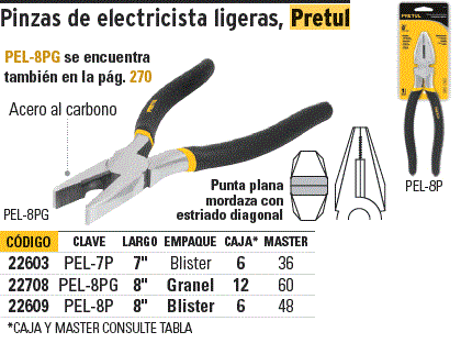 PINZA DE ELECTRICISTA CLASICA DE 7 PULGADAS. – Lumi Material Electrico